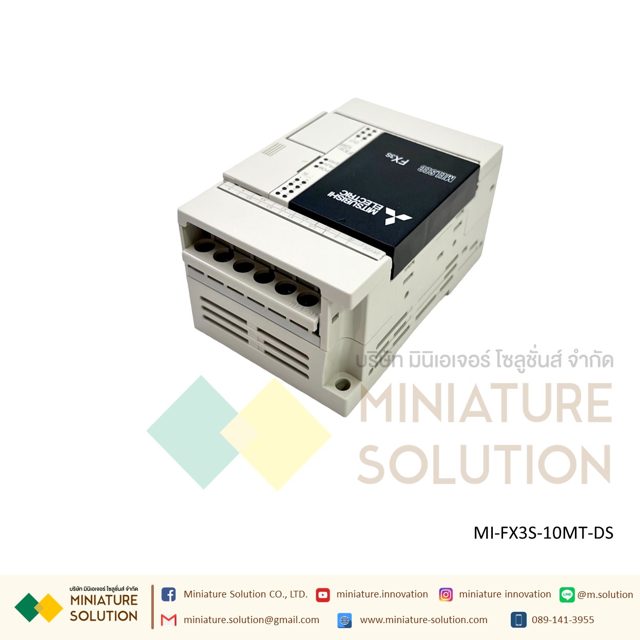 PLC MITSUBISHI MODEL:FX3S-10MT/DS