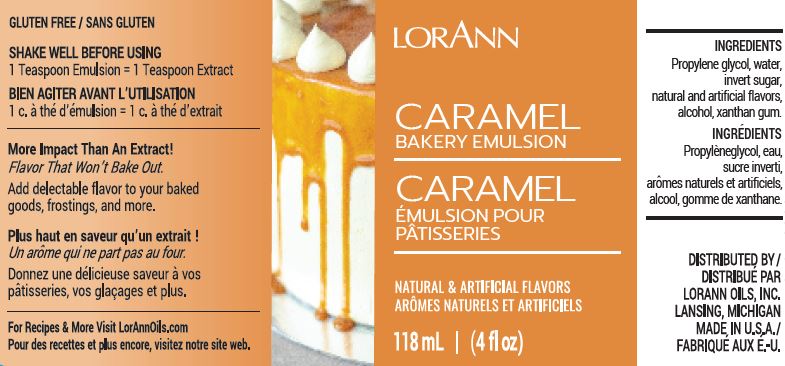 LORANN Caramel Emulsion 4 Oz. กลิ่นคาราเมล (118 ml) (06-7582-03)