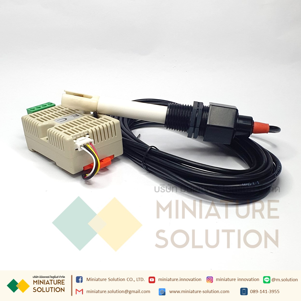 EC transmitter Analog 4-20MA output with Module Modbus Analog 4-20MA เซ็นเซอร์วัดค่า EC (0-4,400/0-44,000us/cm)