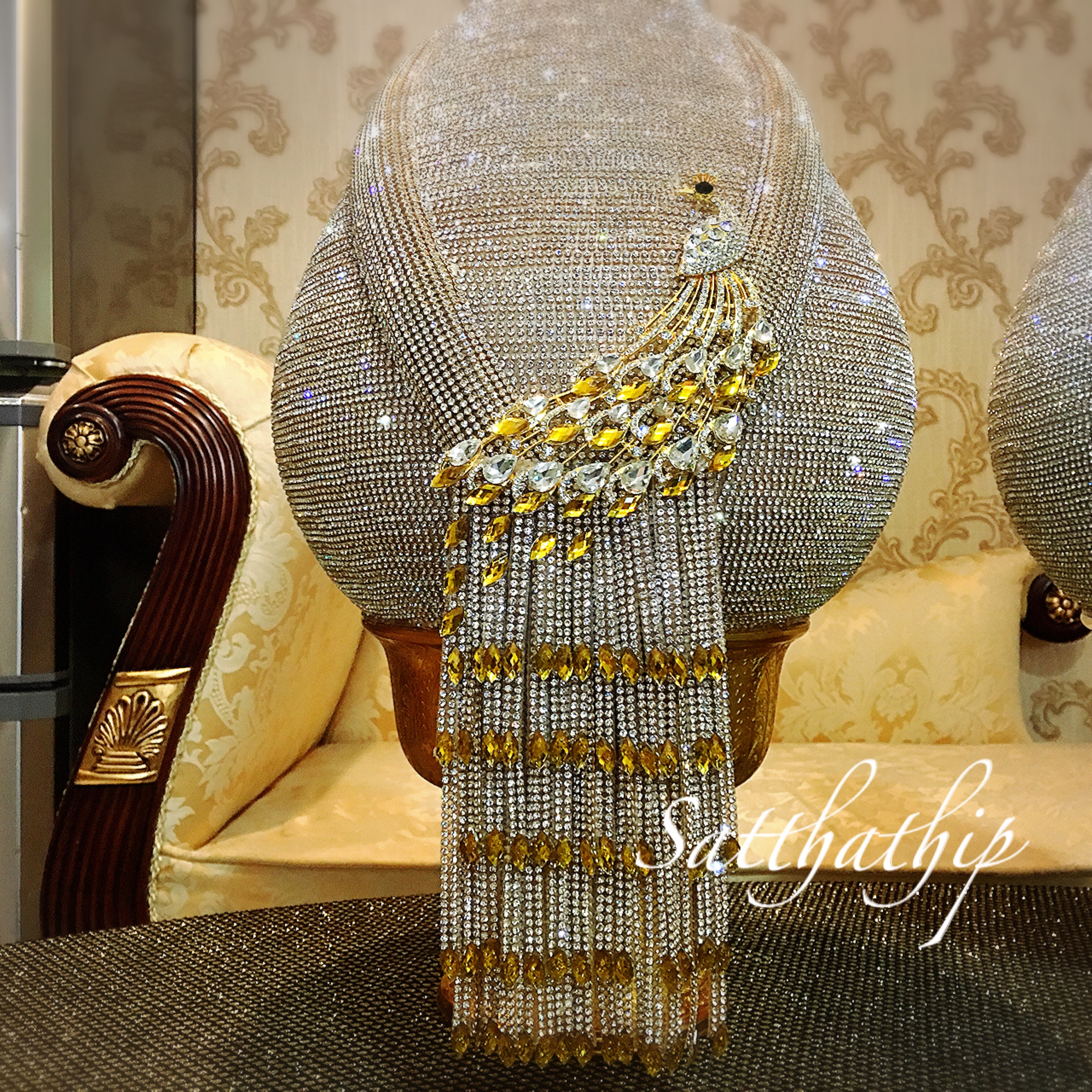 พานพุ่ม - พานพุ่มสักการะ - พานพุ่มเงินทอง - Phan bush