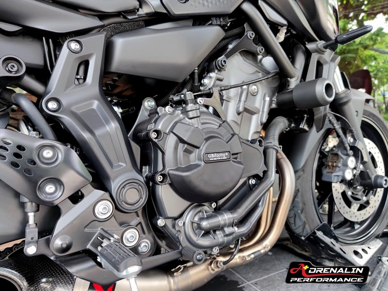 GB RACING - ครอบเครื่อง กันเครื่อง(SET) ซ้าย-ขวา สำหรับ MT 07