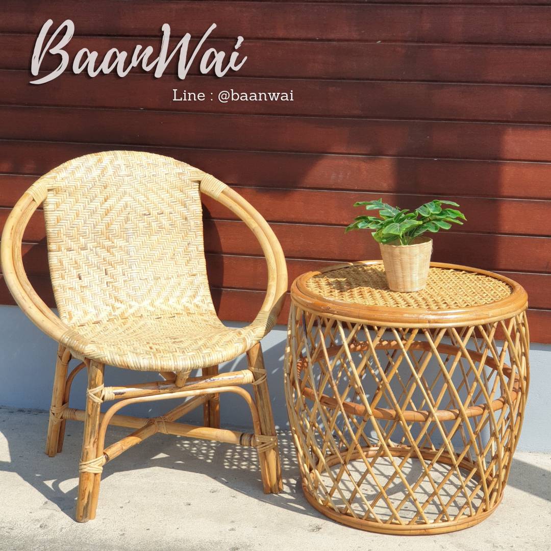 โต๊ะ เก้าอี้ หวายแท้