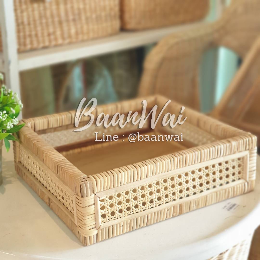 กล่องหวาย ลิ้นชัก กล่องหวายสาน ลิ้นชักหวาย กล่องใส่ของเอนกประสงค์