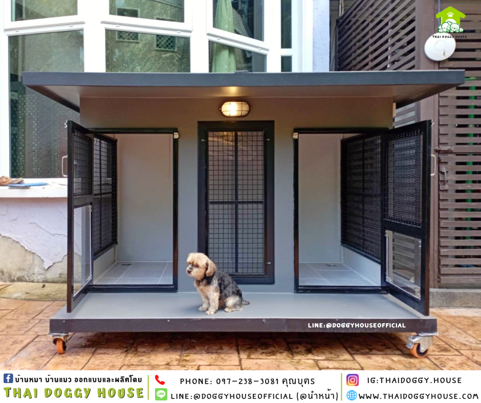 บ้านหมา แบบบ้าน ติดพัดลม 𝐁𝐎𝐗 𝐒𝐓𝐘𝐋𝐄