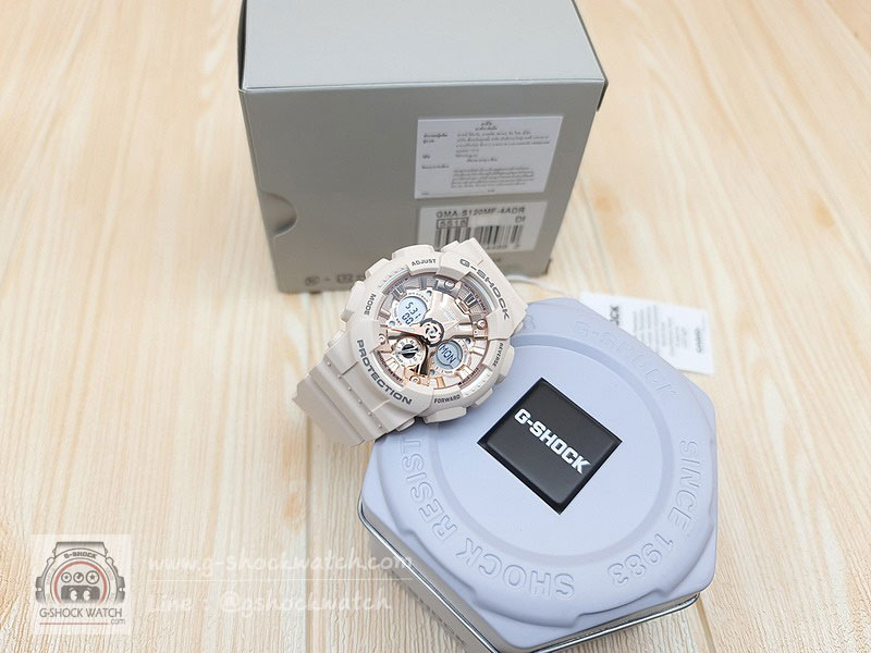 CASIO G-SHOCK MINI นาฬิกาข้อมือ นาฬิกากันน้ำ นาฬิกาของแท้ ประกันศูนย์ CMG 1 ปี รุ่น GMA-S120MF-4A
