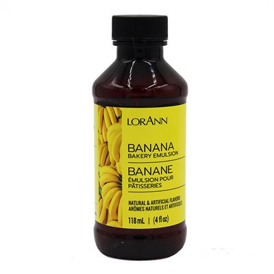 LORANN Banana Emulsion 4 Oz. กลิ่นกล้วย (118 ml) (06-7622-03)