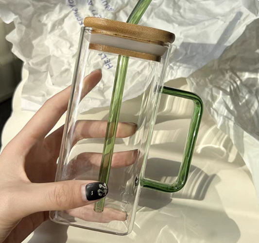 แก้วน้ำ,แก้วน้ำใส,แก้วใสพร้อมหลอด