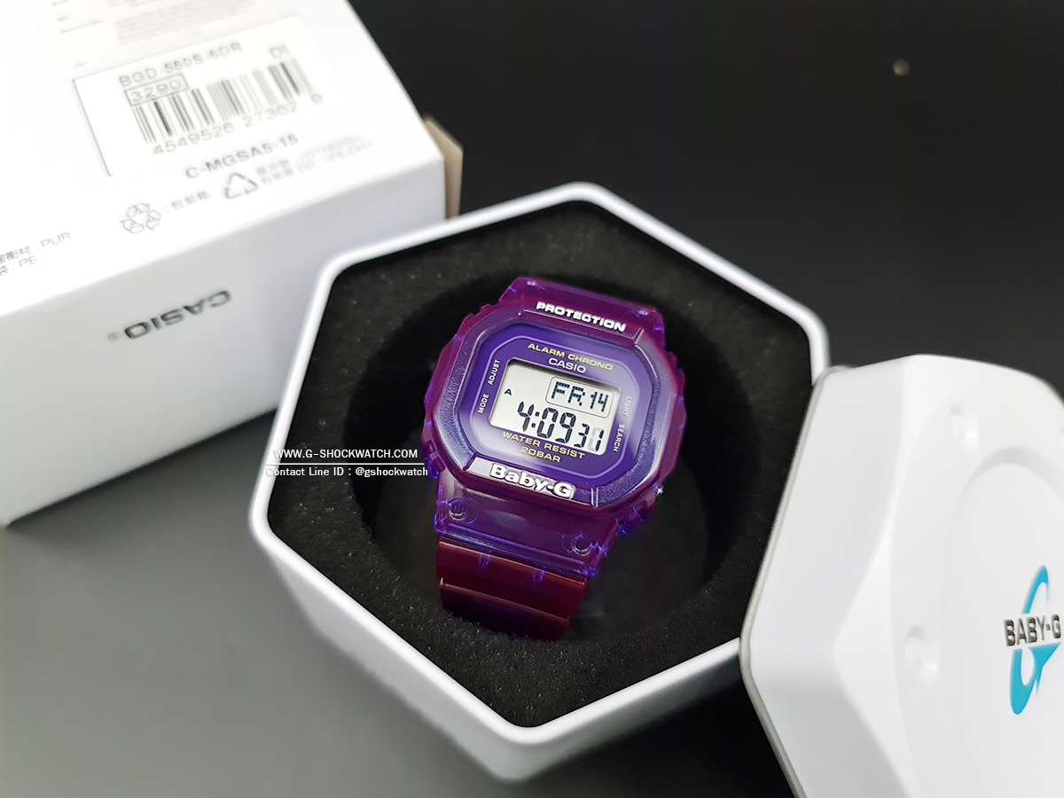 CASIO BABY-G นาฬิกาข้อมือ นาฬิกากันน้ำ นาฬิกาของแท้ ประกันศูนย์ CMG 1 ปี รุ่น BGD-560S-6D