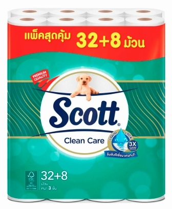 สก๊อตต์ คลีนแคร์ กระดาษทิชชูแบบม้วน 3 ชั้น แพ็ค 32+8