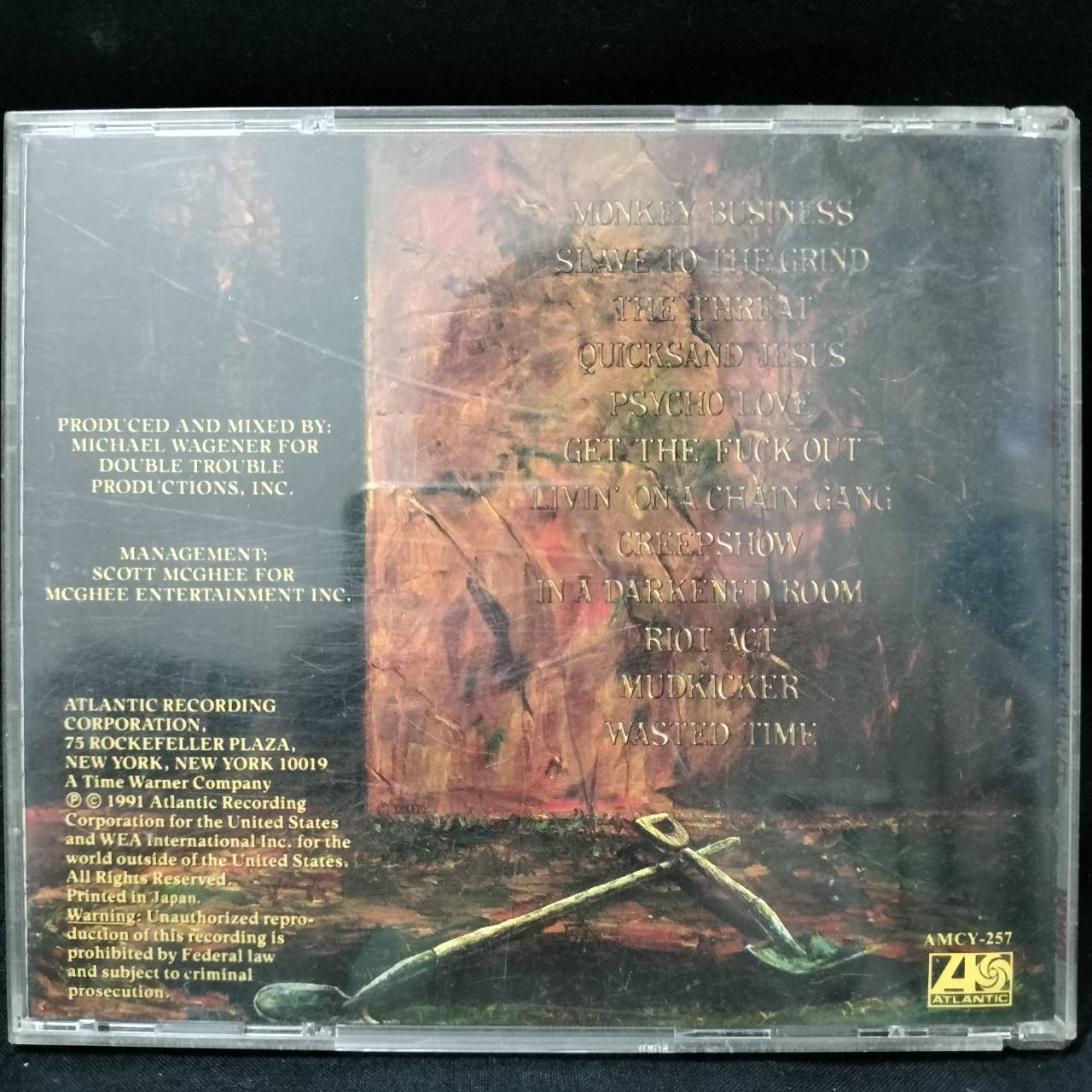 Skid Row – Slave To The Grind / JAPAN / แผ่นเป็นรอย