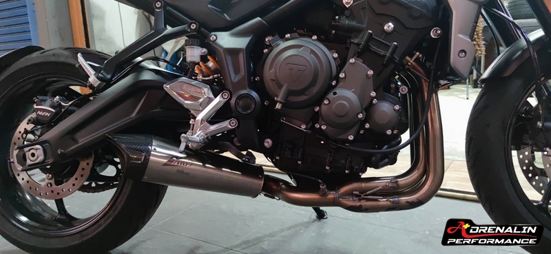 ท่อ Zard full system ปลาย+คอ สำหรับ Trident 660 (For Exhibition only)