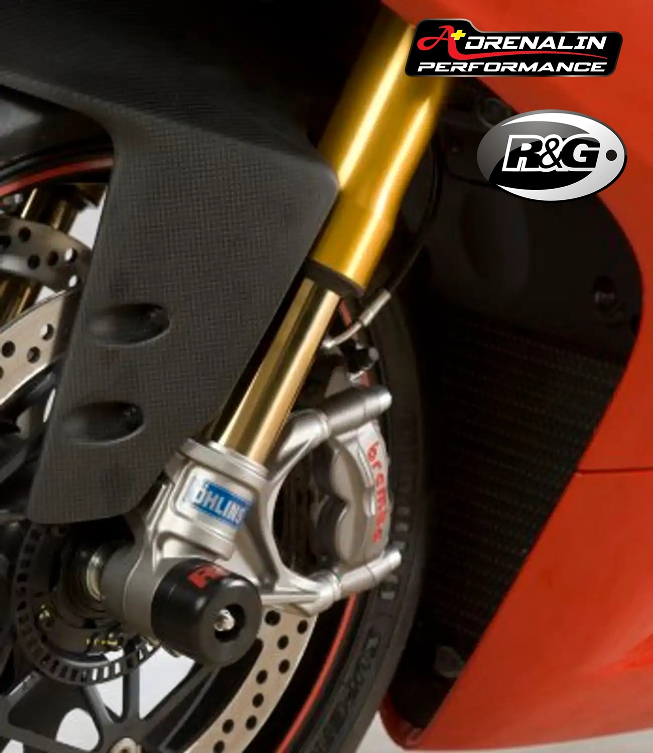 กันล้มล้อหน้า RG สำหรับ Panigale SF V4