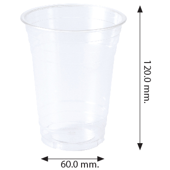 แก้วไบโอใสไม่มีลาย ขนาด 16 ออนซ์ (ย่อยสลายได้) บรรจุ 50 ใบ Biodegradable 16 oz. Cups 50 pcs (09-7032)