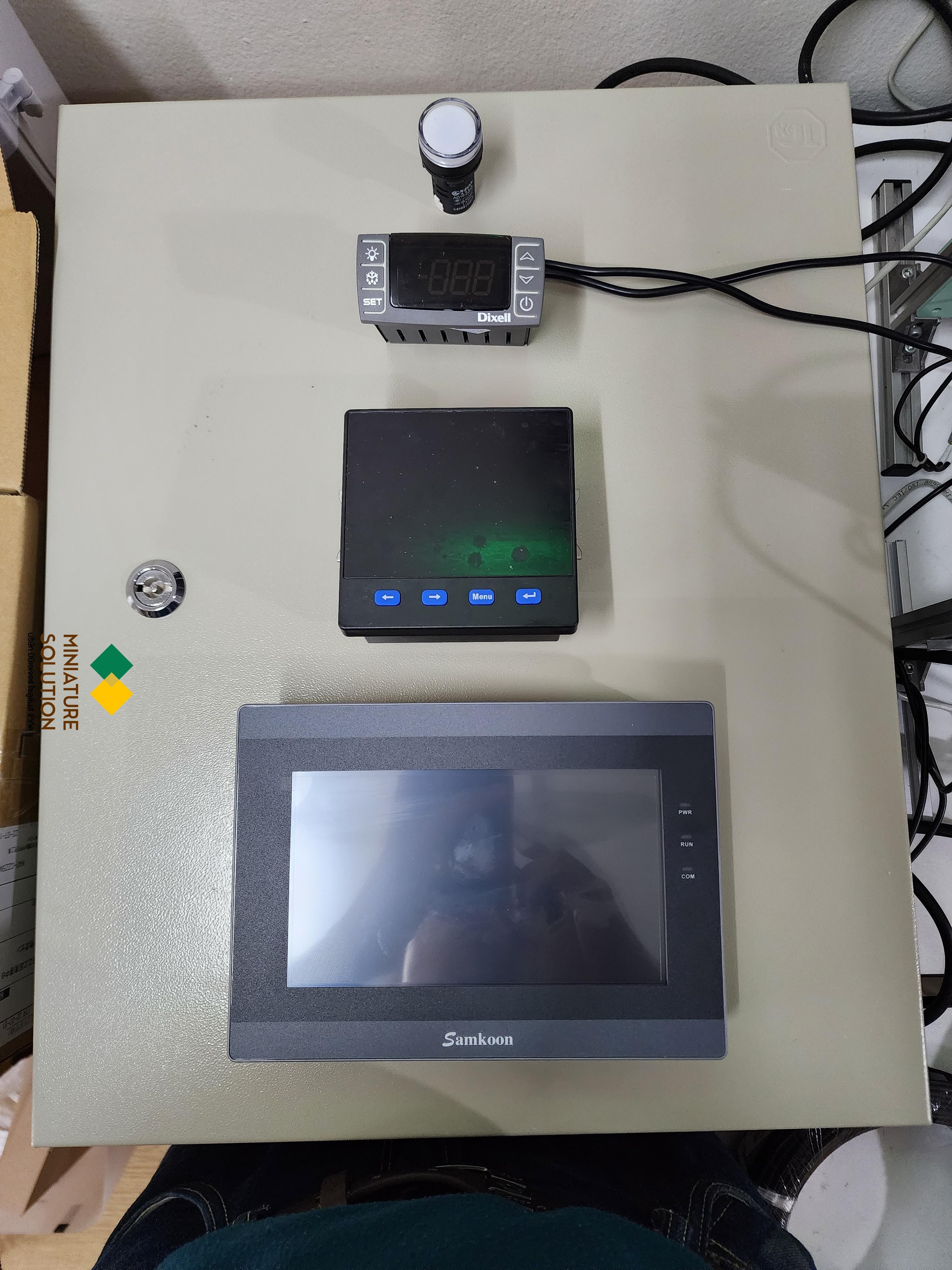 ตู้ควบคุม AHU ระบบทำความเย็นตู้คอนเทนเนอร์ วัดอุณหภูมิ ความชื้น วัดการใช้พลังงานไฟฟ้าเพื่อลดค่าไฟ