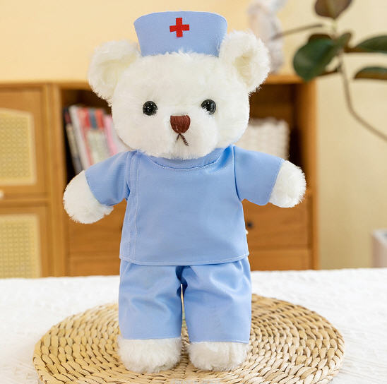 รับผลิต,ตุ๊กตาน้องหมี,ตุ๊กตาพร้อมมีใส่เสื้อ,ตุ๊กตาหมีสกรีนโลโก้,ตุ๊กตาหมีของขวัญ,โรงงานผลิตตุ๊กตาหมี,ของขวัญ,ของแจก,30cm