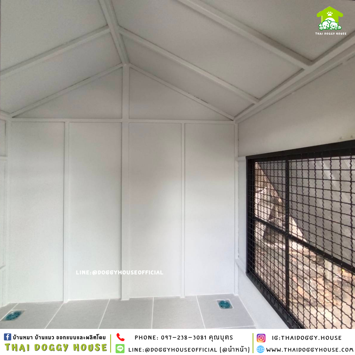 บ้านหมา ติดพัดลม แบบบ้าน 𝐍𝐨𝐫𝐝𝐢𝐜 𝐬𝐭𝐲𝐥𝐞