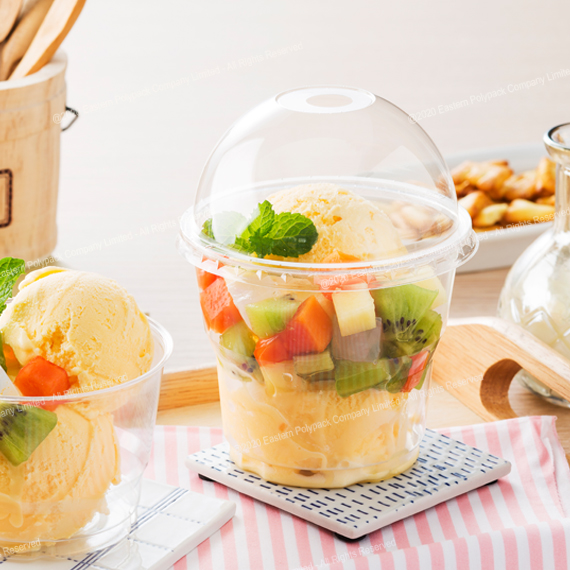 ถ้วยไอศครีม 12 oz. GPPS ใส (EPP) (50 ใบ/ ห่อ) (09-2286)