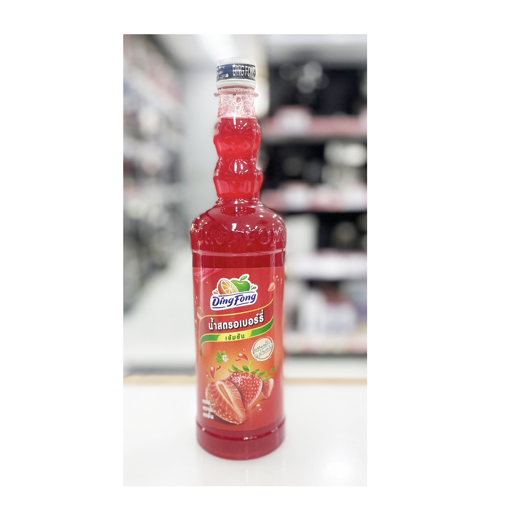 น้ำสตรอเบอรี่สควอช ตราติ่งฟง 760 มล.(05-4076)