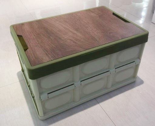 กล่องพับได้พร้อมฝาไม้,กล่องพับได้,กล่องอเนกประสงค์,กล่องเก็บของ,ขนาด42*29*23cm,ขนาด52*36*29cm