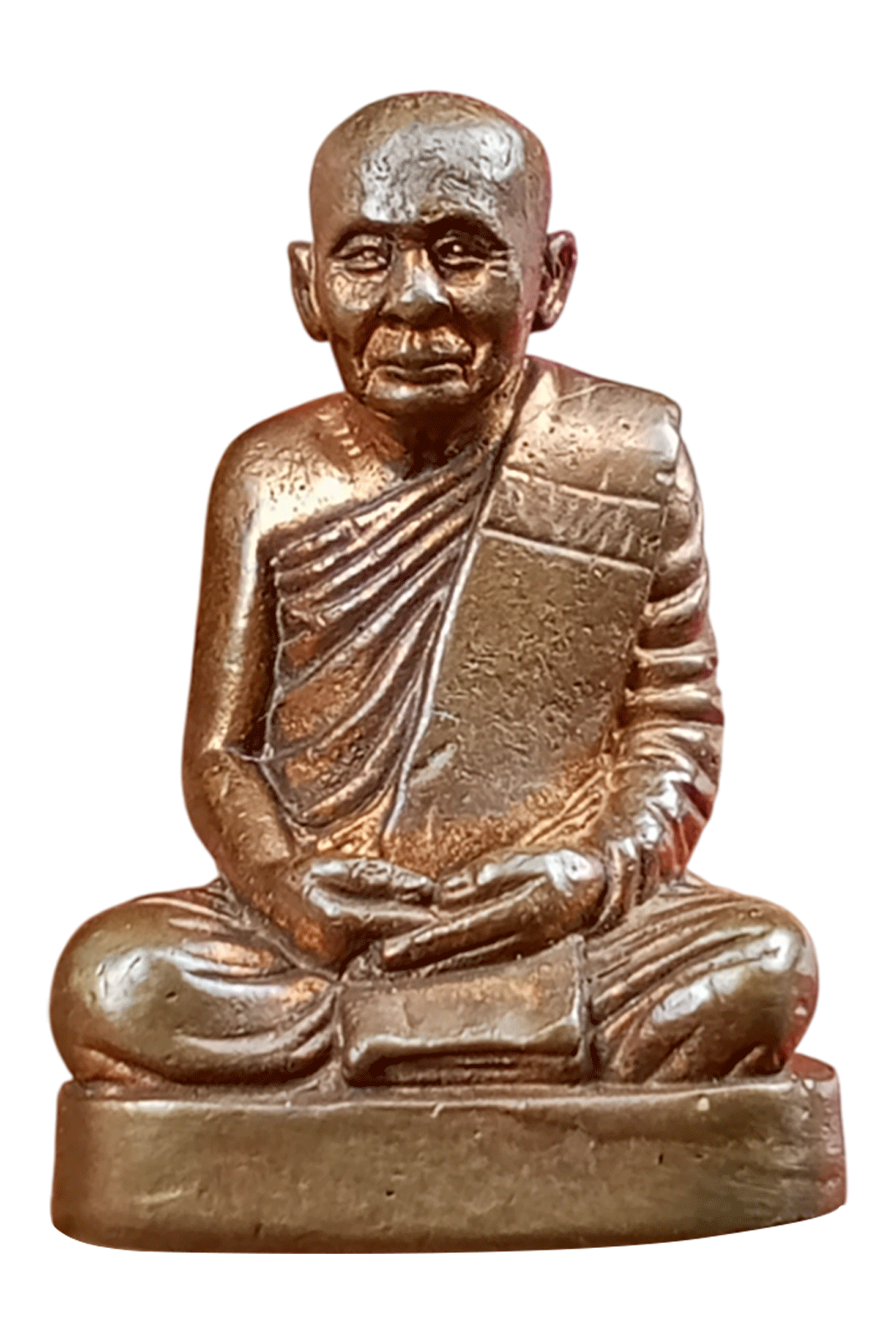 พระรูปเหมือนสมเด็จพระญาณสังวรสมเด็จพระสังฆราชปี2543 เนื้อทองเหลืองกระแสแดงพร้อมกล่องเดิม