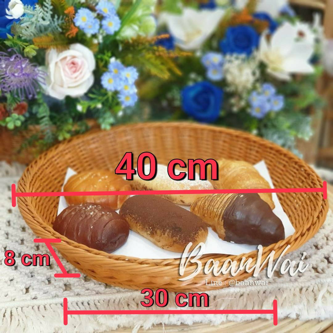 ถาดหวายเทียม ฝาครอบใส