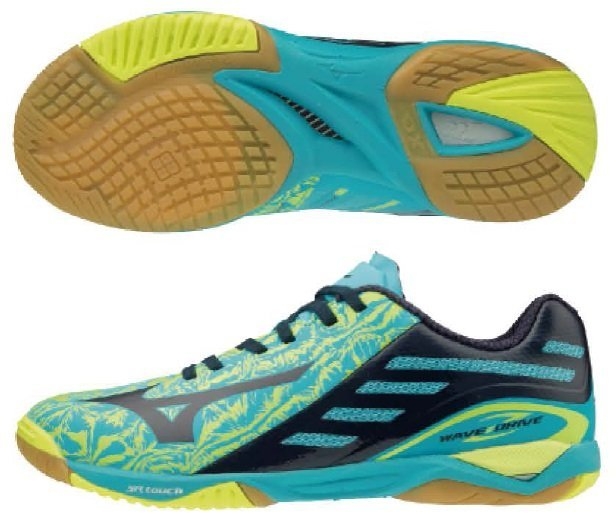 Mizuno Wave Drive Z สุดยอดรองเท้าตีปิงปอง ยอดนิยม หรูหรา สีสวย นุ่มใส่สบายเท้า เบา น่าใช้ 81GA160025