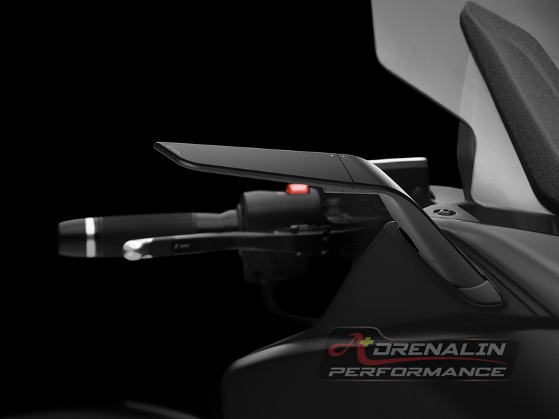 กระจกข้าง Rizoma รุ่น stealth สำหรับ Tmax 530 560 2017+ ทำหน้าที่เป็นเหมือนสปอยเลอร์ สร้างแรงกด downforce