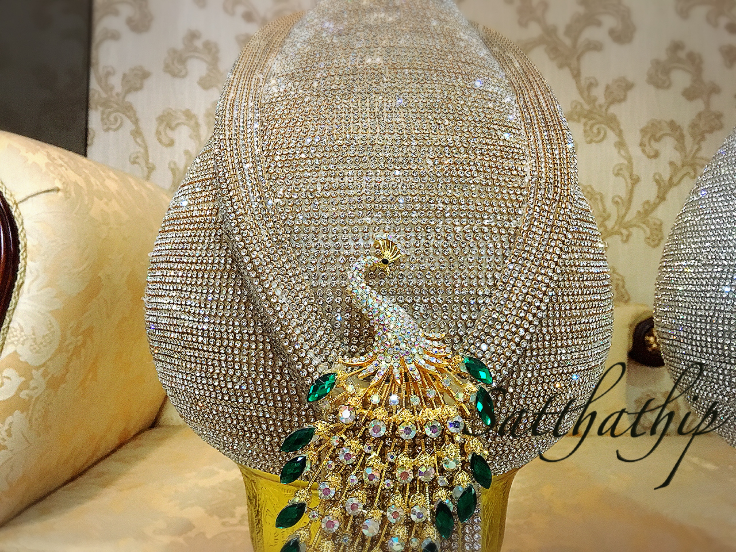 พานพุ่มเงินทอง [10 นิ้ว/ 5,200 บาท/คู่]