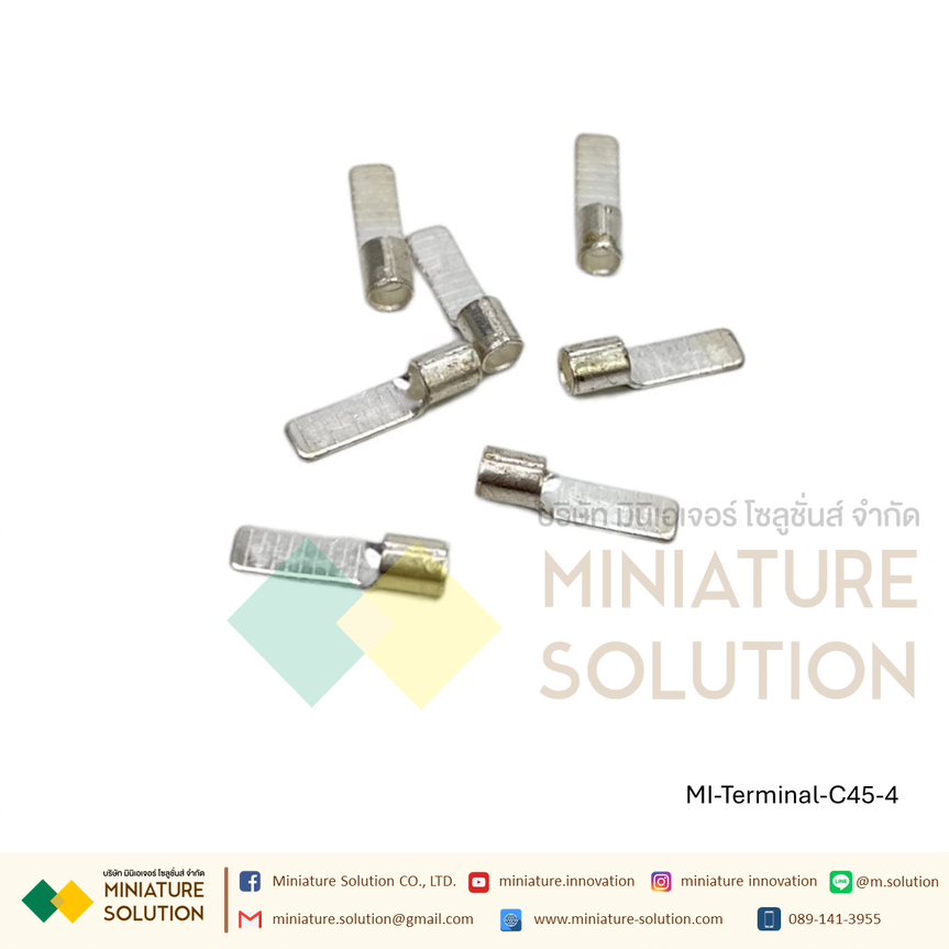 (10 ชิ้น/1 ชุด) หางปลาตรง แบบเปลือย หางปลาต่อเบรกเกอร์ C45-1.5 C45-2.5 C45-4 C45-6 C45-10 C45-16 C45-25 แพ็ค 10 ตัว