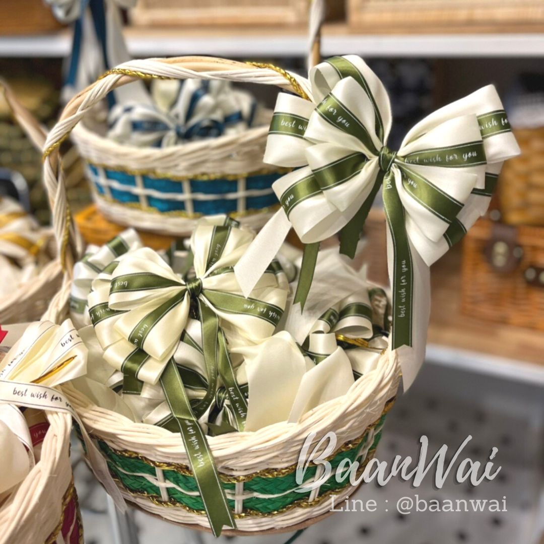 โบว์ติดขวัญ โบว์ประกวด โบว์-ขนาดกลาง โบว์ติดของฝาก