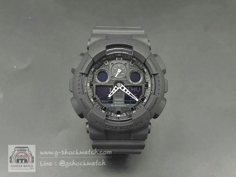 CASIO G-SHOCK นาฬิกาข้อมือ นาฬิกากันน้ำ นาฬิกาของแท้ ประกันศูนย์ CMG 1 ปี รุ่น GA-100-1A1