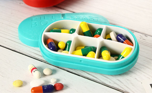 กล่องใส่ยา,กล่องใส่ยา6ช่อง