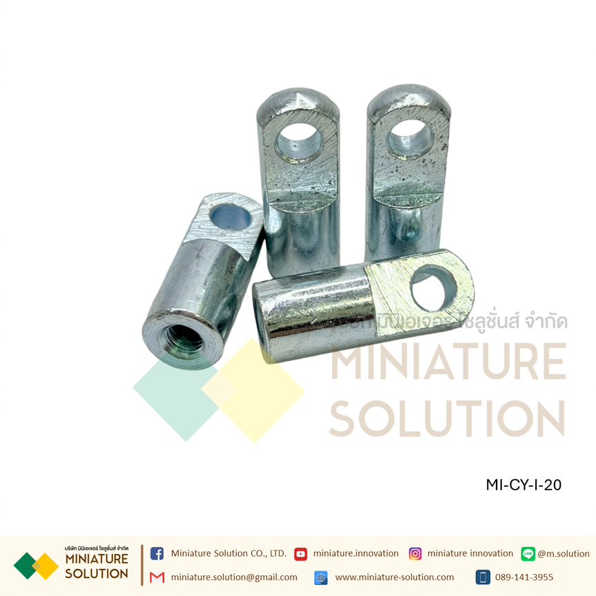 ตัวยึดแกนกระบอกลม แบบตรง I Joint Air Cylinder สำหรับกระบอกลม SC 32 ขายึดกระบอกลม ตรง ตัวต่อปลายแกนกระบอกลม เกลียวใน