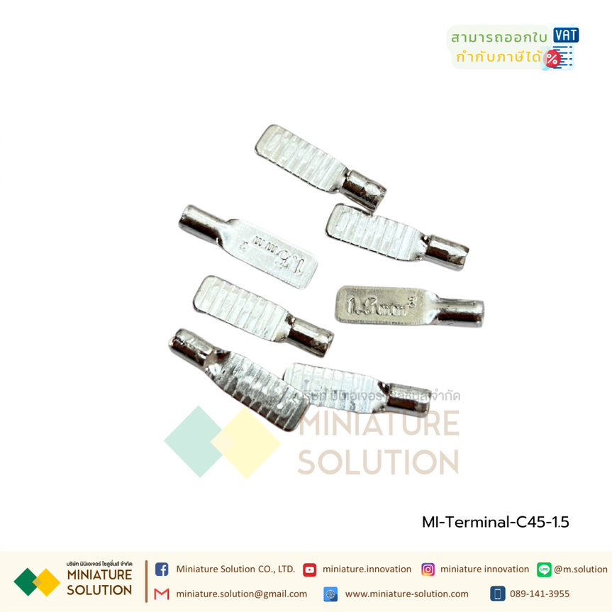 (10 ชิ้น/1 ชุด) หางปลาตรง แบบเปลือย หางปลาต่อเบรกเกอร์ C45-6/10/16/25/35/50/70 (C45-1.5)