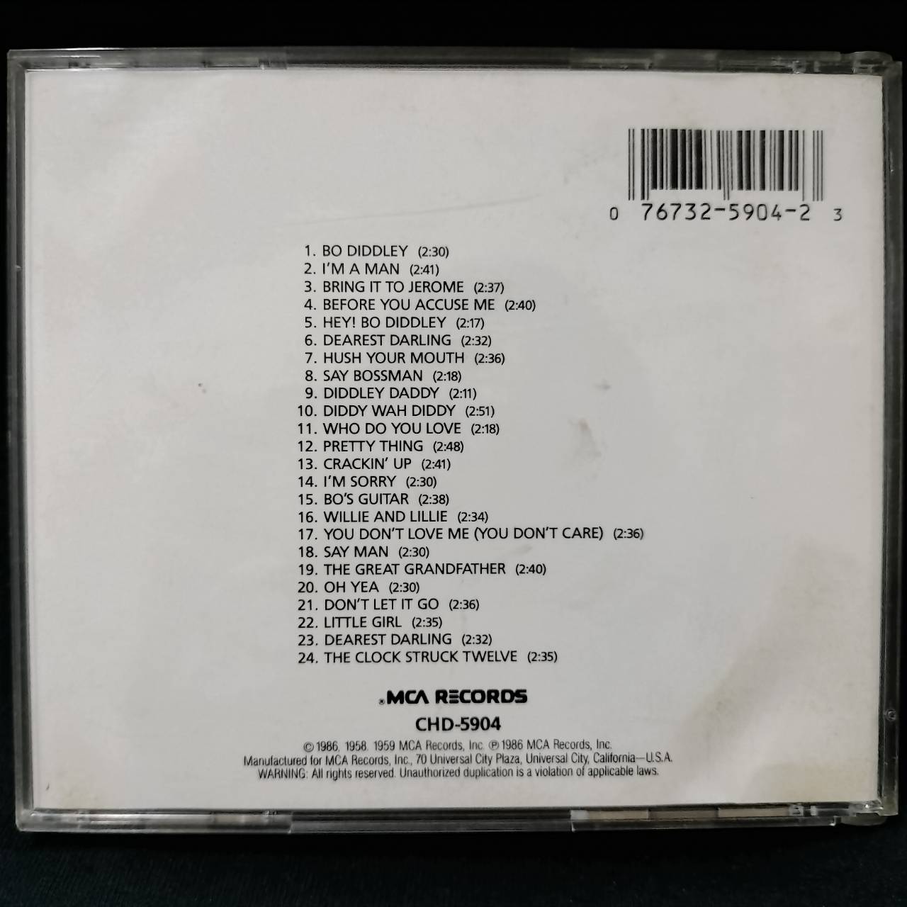 Bo Diddley – Bo Diddley / Go Bo Diddley / USA / แผ่นดี