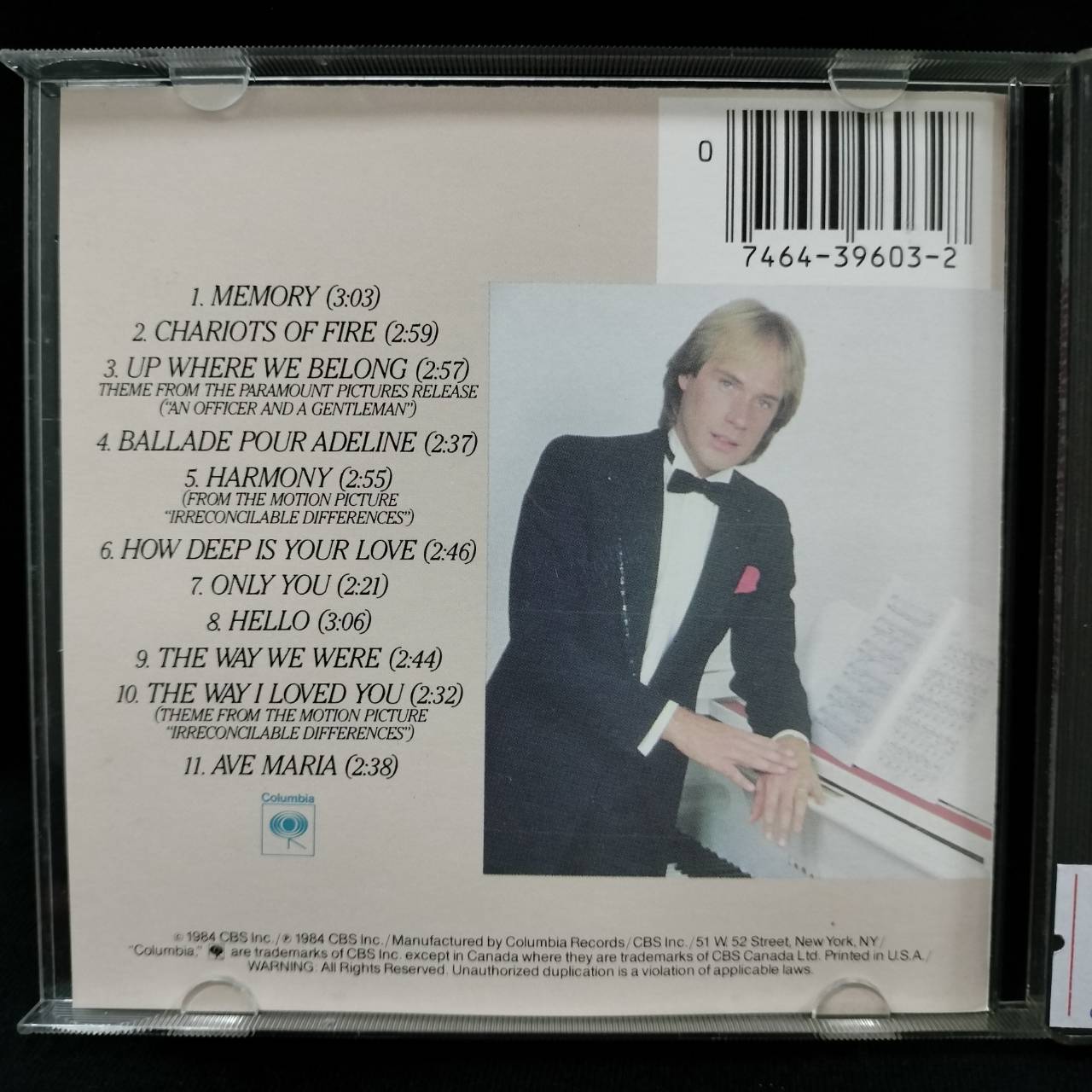 Richard Clayderman – Amour / USA / แผ่นสวย