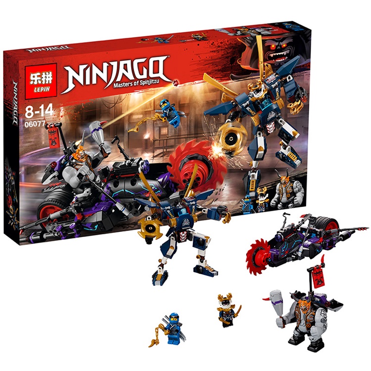 เลโก้จีน LEPIN.06077 ชุด Ninja Go Killow vs. Samurai X
