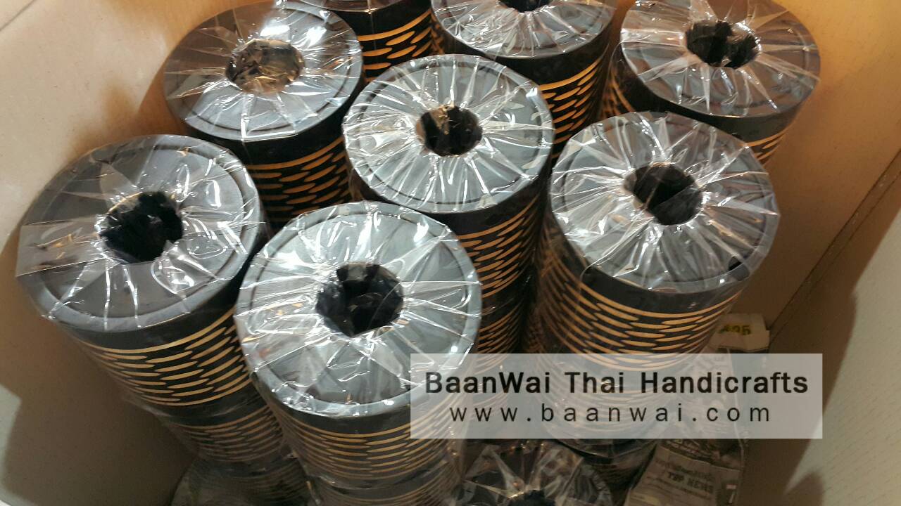 กล่องทิชชูไม้ ทรงกลม