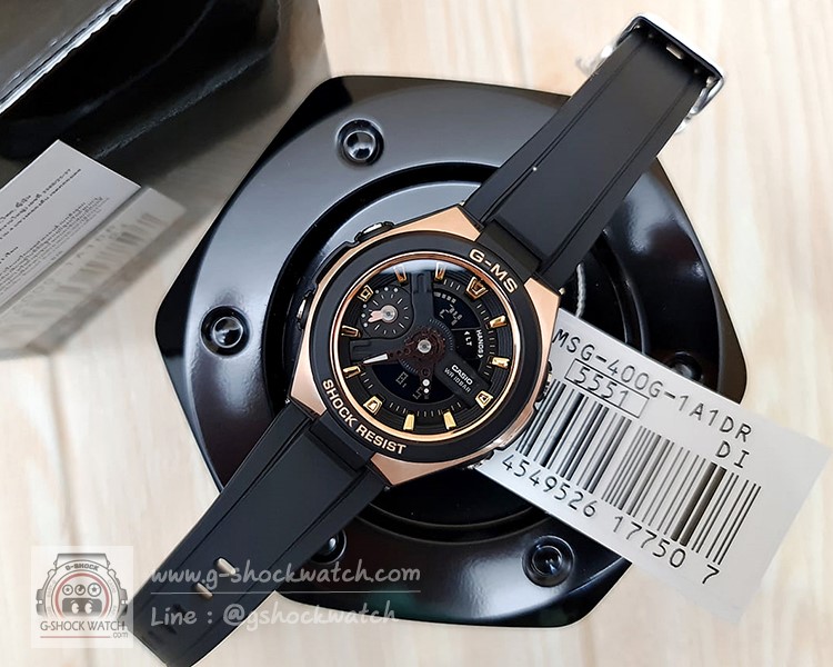 CASIO G-MS นาฬิกาข้อมือ นาฬิกากันน้ำ นาฬิกาของแท้ ประกันศูนย์ CMG 1 ปี รุ่น MSG-400G-1A1