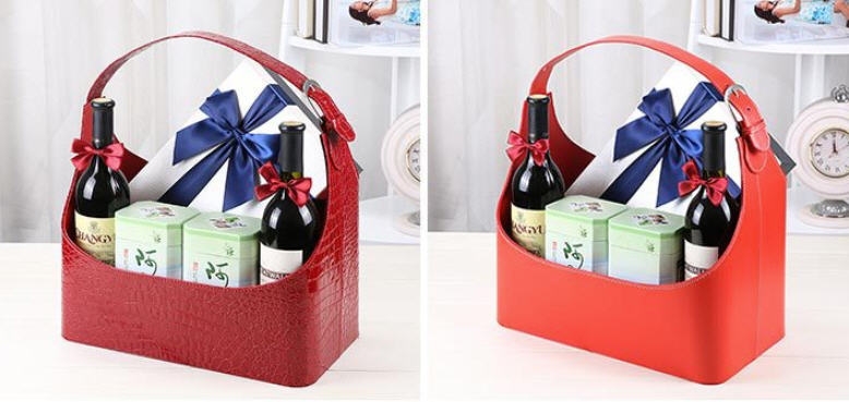 ตะกร้าหนังพรีเมี่ยม,ตะกร้าหนัง PVC,ตะกร้าหนัง,กระเช้าหนัง