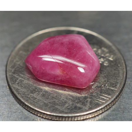 พลอยทับทิมแท้ (Ruby) 5.70 กะรัตสีแดงชมพู