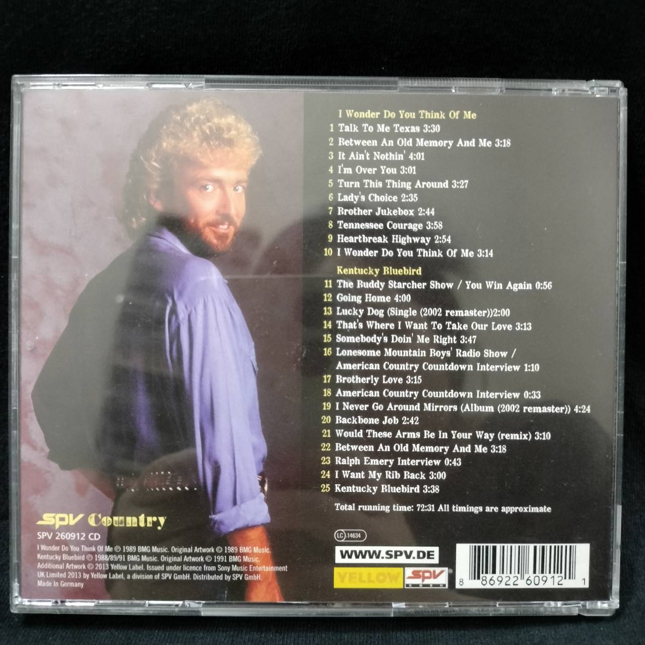Keith Whitley – I Wonder What You Think Of Me & Kentucky Bluebird / GERMANY / แผ่นดี