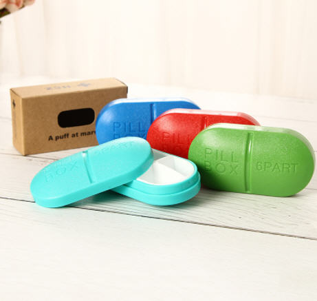 กล่องใส่ยา,กล่องใส่ยา6ช่อง