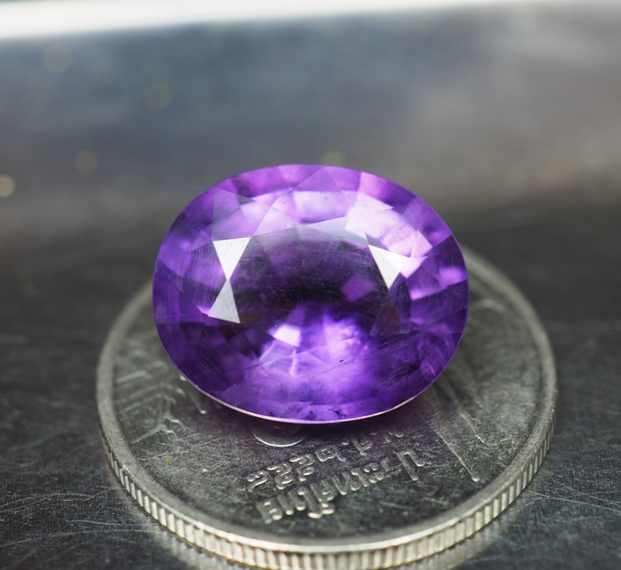 แอเมทิสต์สีม่วง (Purple Amethyst) 5.35 กะรัต