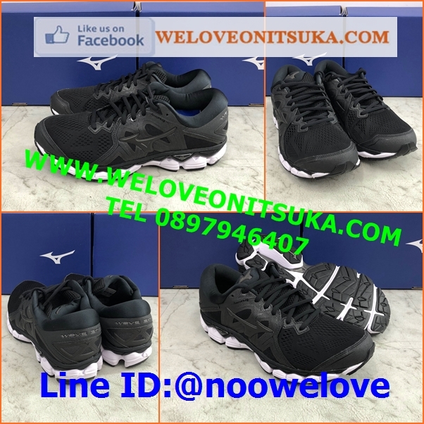 Mizuno Wave Sky2 สีดำ ยอดรองเท้าวิ่ง หรูหรา สีสวย พื้นหนานุ่ม ใส่สบายเท้า น่าใช้ J1GC180209
