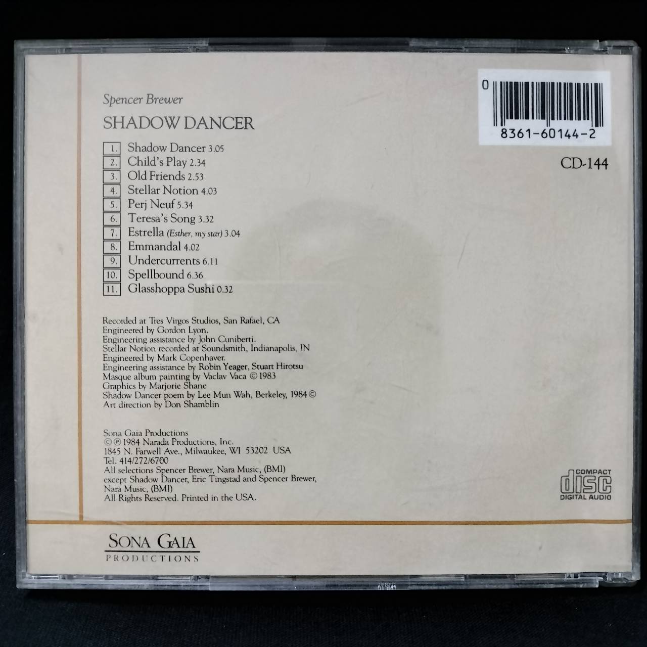 Spencer Brewer – Shadow Dancer / USA / แผ่นดี