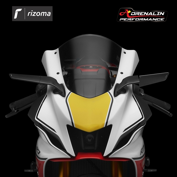 กระจกข้าง Rizoma รุ่น stealth ทำหน้าที่เป็นเหมือนสปอยเลอร์ สร้างแรงกด downforce สำหรับ R7 2021+