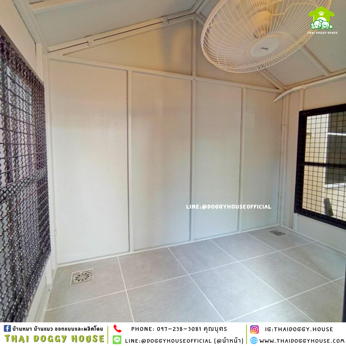 บ้านหมา แบบติดพัดลม 𝑵𝒐𝒓𝒅𝒊𝒄 𝒔𝒕𝒚𝒍𝒆