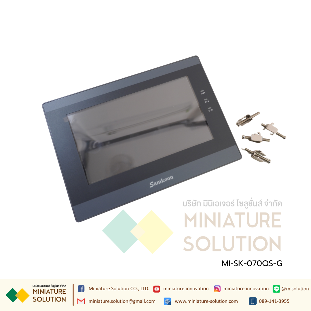 SAMKOON SK-070QS-G HMI 7" (Ethernet) รองรับ Ethernet รองรับระบบ IOT สามารถต่อโมดูล WIFI ได้