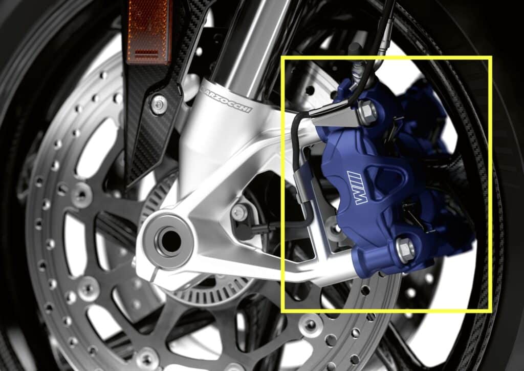 ผ้าเบรคหน้า Brembo สำหรับ S1000RR 2019+ ปั๊ม BMW โรงงาน (Nissin)